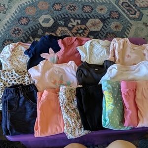 16 Piece Baby Girl Bundle. 6-9 Months